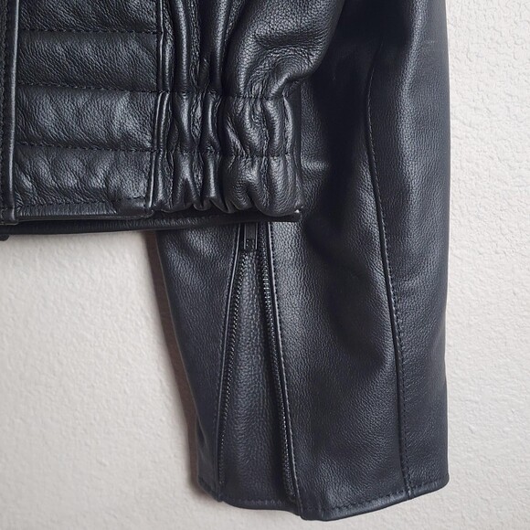 Taylor's Leatherwear Jacket Mens XL Black Leather Motorcycle Type 4473-Z - Picture 10 of 12